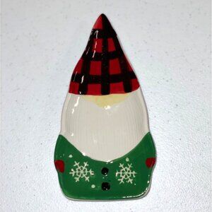 Small Christmas Gnome Tray Holiday Gnome Santa Gnome Knickknack dish Candy dish